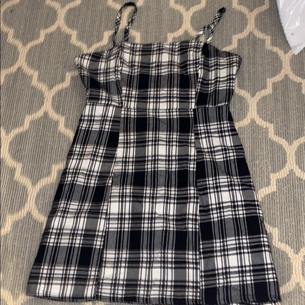 Plaid mini dress